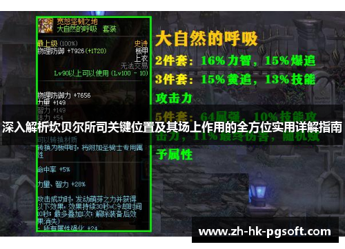 深入解析坎贝尔所司关键位置及其场上作用的全方位实用详解指南 深入解析坎贝尔所司关键位置及其场上作用的全方位实用详解指南